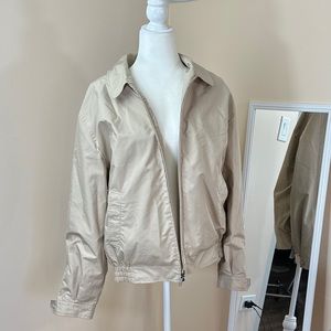 Burberry London Classic Platted Beige Wind Rain Breaker Utility Sport jacket L